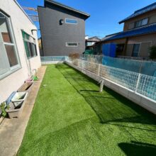 雑草対策【人工芝】施工　No.2659の施工写真メイン