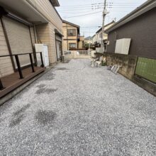 植栽撤去(伐採・抜根)　外構リフォーム工事　No.2661の施工写真メイン