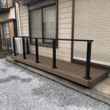 植栽撤去(伐採・抜根)　外構リフォーム工事　No.2661の施工写真メイン