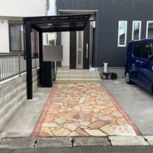 サイクルポート工事【三協アルミ セルフィ ミニ】No.2679の施工写真1