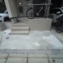 雑草対策【土間コンクリート】外構リフォーム工事 No.2670の施工写真メイン