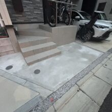 雑草対策【土間コンクリート】外構リフォーム工事　No.2670の施工写真メイン