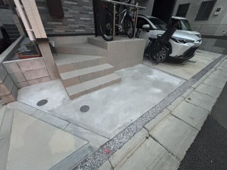 埼玉県さいたま市　雑草対策【土間コンクリート】外構リフォーム工事　No.2670