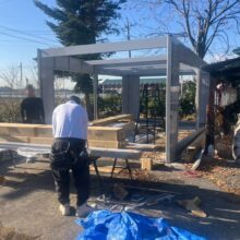 イナバ　ガレージ工事　【ガレーディア　GRN-3652S N 一般型 CS】　No.2701の施工写真メイン