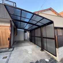 カムフィエース　車1台用　カーポート施工　No.2700の施工写真2