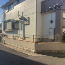 独立基礎 メッシュフェンス工事 No.2710の施工写真2