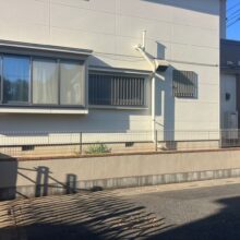 独立基礎 メッシュフェンス工事 No.2710の施工写真1