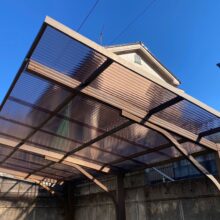 カーポート波板屋根交換工事　階段手摺り工事　No.2689の施工写真メイン