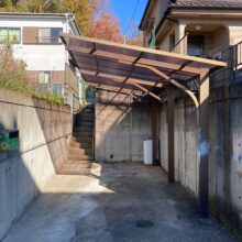 カーポート波板屋根交換工事　階段手摺り工事　No.2689の施工写真メイン