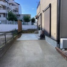 外構リフォーム工事(土間コンクリート・ブロック工事)　No.2683の施工写真メイン