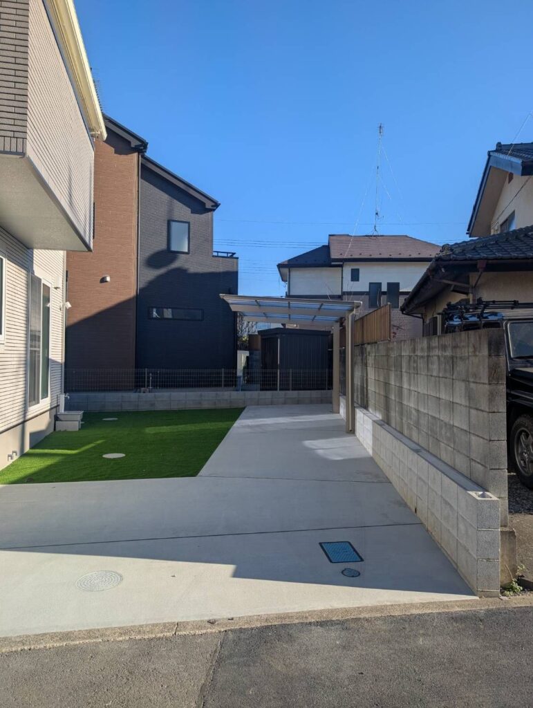 埼玉県狭山市　新築外構工事　No.2696