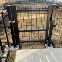 ユメッシュフェンスHR型門扉設置　No.2707の施工写真3