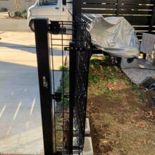 ユメッシュフェンスHR型門扉設置　No.2707の施工写真メイン