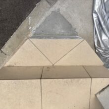 駐車場間口拡張工事　No.2702の施工写真1