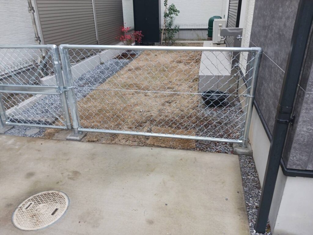 埼玉県宮代町　アメリカンフェンス・門扉施工　No.2713