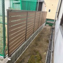 目隠しフェンス工事(フェンスAB YS3型)　ウッドデッキ工事(リウッドデッキ200)　No.2738の施工写真3