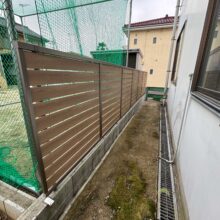 目隠しフェンス工事(フェンスAB YS3型)　ウッドデッキ工事(リウッドデッキ200)　No.2738の施工写真メイン