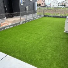 【雑草対策】人工芝工事　外構リフォームの施工写真メイン