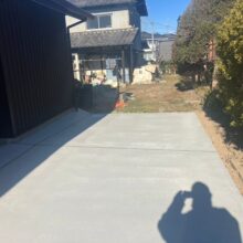 【雑草対策・駐車場工事】土間コンクリート工事　No.2734の施工写真メイン
