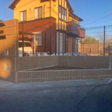 事故で破損したブロック塀・フェンスの修繕工事 No.2725の施工写真1