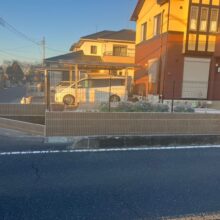 事故で破損したブロック塀・フェンスの修繕工事 No.2725の施工写真2