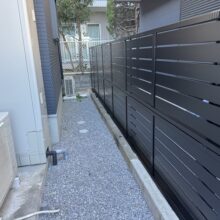 リフォーム外構工事[目隠しフェンス・人工芝]　No.2717の施工写真2