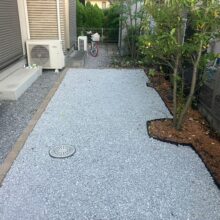 雑草対策・砂利敷き　No.2721の施工写真1