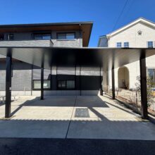 カーポートSC　2台用　外構リフォーム工事　No.2737の施工写真2