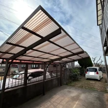 カーポート　波板屋根　交換工事　No.2770の施工写真1