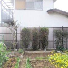 群馬県 館林市 フェンス工事が完了しました。