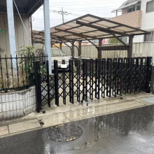 伸縮門扉交換工事　No.2768の施工写真メイン