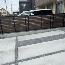 目隠しフェンス工事(三協アルミ シャトレナII 2型) No.2769の施工写真1