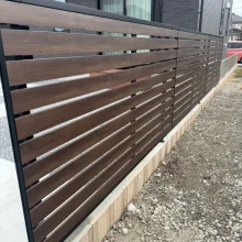 目隠しフェンス工事(三協アルミ シャトレナII 2型) No.2769の施工写真2