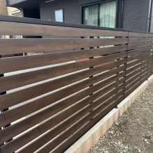 目隠しフェンス工事(三協アルミ シャトレナII 2型) No.2769の施工写真3