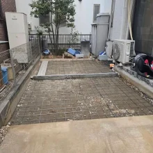 草加市　t様邸の土間コンクリート工事(雑草対策)　No.2757の施工写真1