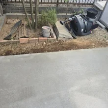 草加市　t様邸の土間コンクリート工事(雑草対策)　No.2757の施工写真メイン