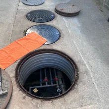 浄化槽蓋　交換工事　No.2744の施工写真1