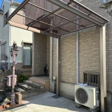 【LIXIL ネスカF ミニ】サイクルポート工事　No.2753の施工写真1