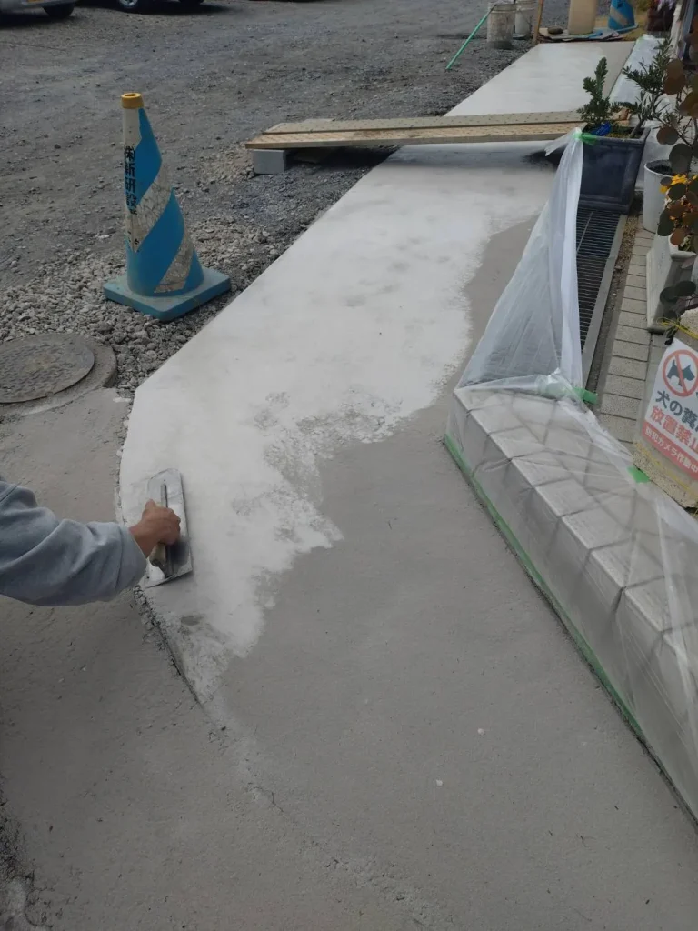 埼玉県さいたま市　スタンプコンクリート施工　No.2792