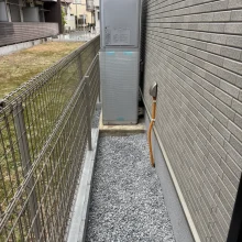 二世帯　新築外構工事　No.2774の施工写真1