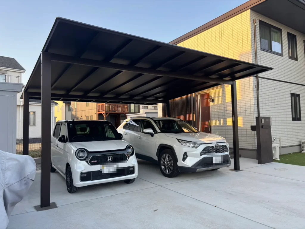 【久喜市】　(カーポート・物置)外構工事 No.2775