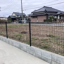 門扉取手修理 メッシュフェンス施工 No.2772の施工写真1