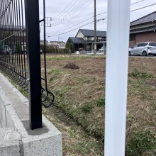 門扉取手修理 メッシュフェンス施工 No.2772の施工写真2