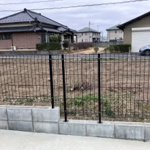 門扉取手修理 メッシュフェンス施工 No.2772の施工写真3