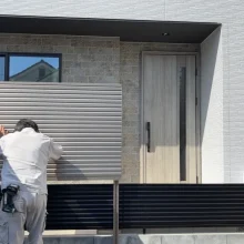 プライバシーフェンス設置工事 No.2787の施工写真1