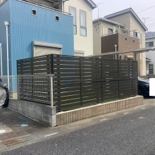 目隠しフェンス工事(LIXIL フェンスAB YS3型) No.2786の施工写真メイン