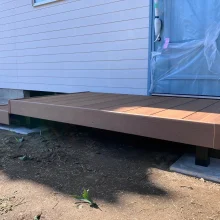 人工木ウッドデッキ　三協アルミ　ヴィラウッド　No.2782の施工写真メイン