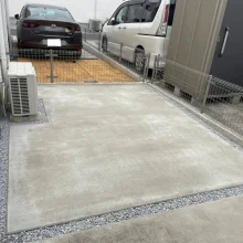 駐車場拡張工事(雑草対策/土間コンクリート工事) No.2773の施工写真メイン