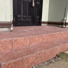 玄関タイル　貼り替え工事　No.2771の施工写真1