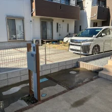 境界フェンス工事　No.2806の施工写真2